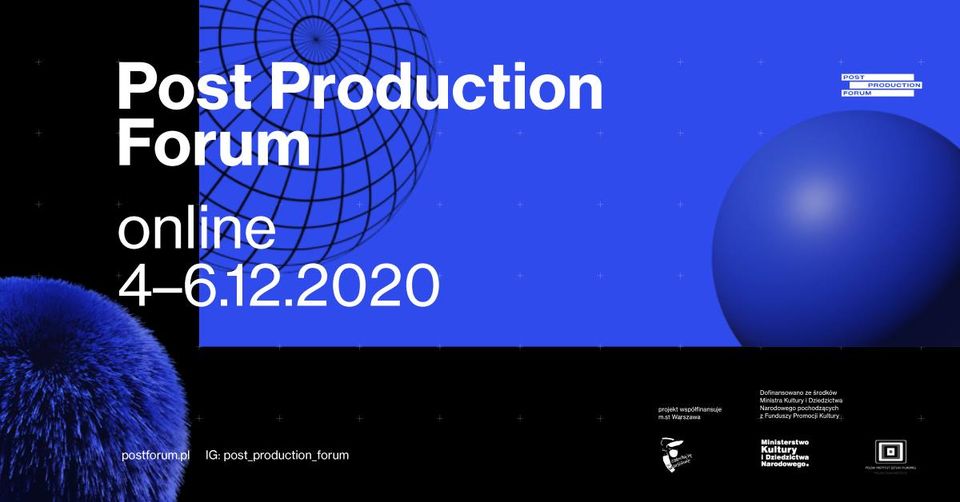 Post Production Forum 2020 – w tym roku online!